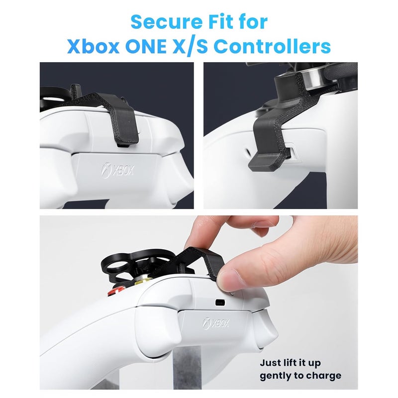 Xhiver Mini Steering Wheel Attachment for X-boX ONE X/S Controller Racing Games Controller Steering Wheel Attachment Accessory for X-boX(Black, 1-Pack) - Image 3